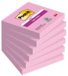 Post-it Super Sticky öntapadós jegyzettömb, világos rózsaszín, 76x76 mm