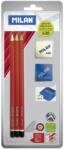 MILAN Ceruza MILAN 3 x hatszögletű HB + radír + hegyező