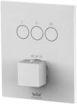Kronenbach Smart Push kád és zuhany csaptelep süllyesztett z termosztáttal fehér 19046003WM (19046003WM)