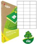 agipa Univerzális újrahasznosított címkék 70x37mm Agipa A4 100 lap