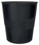 Leitz WOW 15 literes műanyag szemetes, fekete