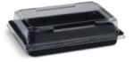 WIMEX Sushi tál (rPET) fekete 163 x 113 x 17 mm + fedél [500 készlet]