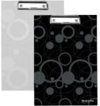 KARTON P+P Írótömb A4-es klipszel, fehér (fekete-fehér)
