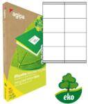 Agipa Univerzális újrahasznosított címkék 105x70mm Agipa A4 100 lap