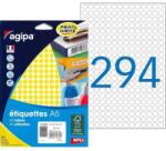 agipa A5 kerek címkék 8 mm-es, sárga