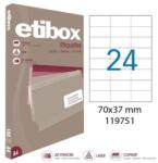 etibox Univerzális címkék 70x37 mm Etibox A4 100 lap