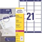 Avery Zweckform Címkecímkék 63, 5x38, 1 mm Avery A4 100 lap, lézernyomtatóhoz