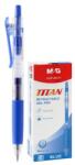 M&G TITAN visszahúzható gélhenger, hegye 0, 7 mm, kék tinta