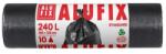 Alufix Nehéz hulladékzsákok 240 l / 10 db, 35 mikron, 100 x 125 cm, fekete, LDPE
