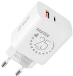 OBAL:ME CSOMAGOLÁS: ME Utazó Töltő USB-A + USB-C 25W Fehér 8596311273476