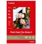 Canon Photo Paper Plus Glossy, PP-201 A3, fotópapír, fényes, 2311B020, fehér, A3, 275 g/m2, 20 db, tintasugaras