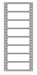 APLI Tabulátor címkék 88, 9x36 mm APLI 1 sor