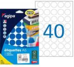 Agipa A5 kerek címkék 24 mm, kék
