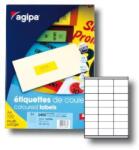 APLI Színes címkék 70x35 mm APLI A4 100 lap fluo sárga