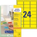 Avery-Zweckform Avery levehető címkék 63, 5x33, 9 mm, sárga