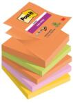 Post-it Super Sticky BOOST öntapadós Z-jegyzettömbök, 76x76 mm-es méret, 5 db 90 lapos tömb