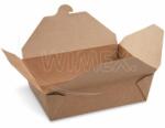 WIMEX Élelmiszerdoboz (PAP/PE) zsírálló kraft `L` 195 x 138 x 88 mm 2500ml [40 db]