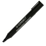 Q-CONNECT permanens marker, ferde hegyű, fekete