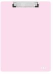 JUNIOR Írótömb klipsszel PP/A4, pasztell rózsaszín