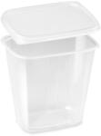 WIMEX Tál (PP) négyzet alakú átlátszó 500 ml + fedél [250 készlet]