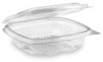 WIMEX Tál (rPET) tetővel, négyzet alakú, átlátszó, 125 ml [50 db]