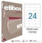 etibox Univerzális címkék 70x35 mm Etibox A4 100 lap