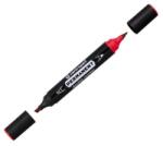 Centropen 1666 permanens marker, dupla piros