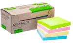 Q-CONNECT Öntapadós jegyzettömb Q-CONNECT újrahasznosított 76x76 szivárvány 12 db
