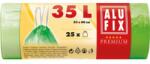 Alufix Kihajtható szemeteszsákok 35 l / 25 db, 14 mikron, 53 x 60 cm, zöld, HDPE