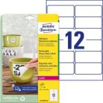 Avery-Zweckform Poliészter címkék, nagyon tartósak, 99, 1x42, 3 mm, Avery A4-es, fehér, kivehető, 20 lapos