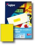 APLI Színes címkék 210x297 mm APLI A4 100 lap fluo sárga