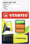 STABILO Kiemelő - STABILO BOSS MINI - 3 csomag - sárga, narancssárga, zöld