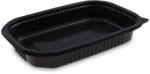 WIMEX Menü mikrohullámú sütőhöz való tál (PP) osztatlan fekete 221 x 151 mm 750ml [50 db]