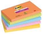 Post-it Super Sticky BOOST öntapadós jegyzettömb, 76x127 mm, 5 db 90 lapos tömb
