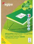 agipa Univerzális újrahasznosított címkék 38x21, 2 mm Agipa A4 100 lap