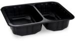 WIMEX Étlaptál (PP) 2 részes fekete 227 x 178 x 50 mm 1300ml [4 x 80 db]