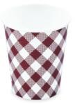 WIMEX Papírpohár (PAP/PE) Kockás Ø80mm 280ml `0.2L/8oz/M` [10 db]