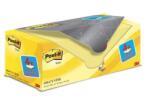 Post-it jegyzettömb 76x76 sárga 20x100l