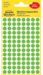 Avery-Zweckform Avery 8 mm-es kerek címkék, levehető, zöld