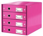 Leitz Click & Store 4 fiókos fiókos doboz, rózsaszín