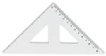 KOH-I-NOOR Háromszög KOH-I-NOOR átlátszó vonallal, 12 cm