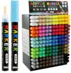 M&G Acrylic Marker 2 mm akril, kijelző mix 30 szín x 6 db