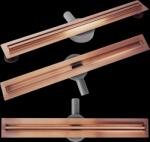 Rea Neox Pro Slim, 80 cm-es zuhanylefolyó 360 fokban forgó szifonnal, rézmatt, REA-G4807 (REA-G4807)