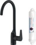 Laveo Claro, magas mosogató csaptelep ivóvízszűrővel, matt fekete, LAV-BAKB798D (LAV-BAKB798D)