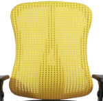 Topstar Irodai forgószék Head Point PX fejtámlás - BC09 fekete-sárga / Karfa nélkül / Parketta görgő