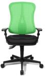 Topstar Irodai forgószék Head Point SY - BC04 fekete-zöld / Állítható magasságú karfa / Szőnyegpadlóhoz való görgő