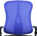 Topstar Irodai forgószék Head Point PX fejtámlás - BC08 fekete-kék / Állítható magasságú karfával / Parketta görgő