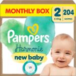 Pampers Harmonie Baby Pelenka - havi pelenkacsomag, Méret: 2, 204 db P