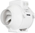 Dalap Műanyag axiális csőventilátor fordulatszám kapcsolóval, emelt teljesítménnyel, Ø 125 mm (3179)