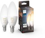 Philips B39, Bluetooth, Zigbee, E14, 4W (25W), 470 lm, fehér környezeti fény (2200-6500K), LED izzó, 2 db